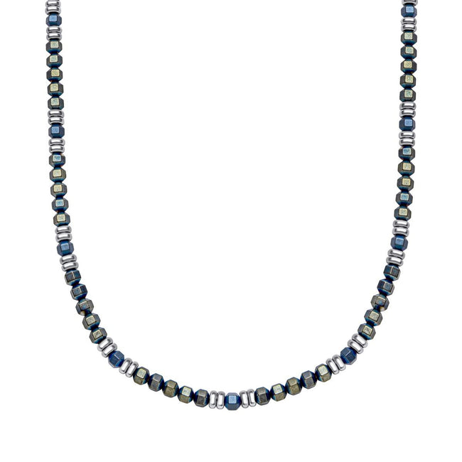 Fred Bennett Blue Hematite Bead Necklace
