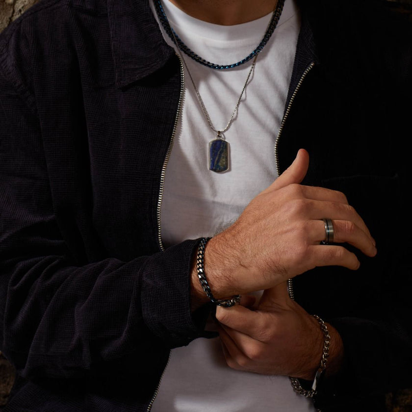 Fred Bennett Blue Curb Chain Necklace