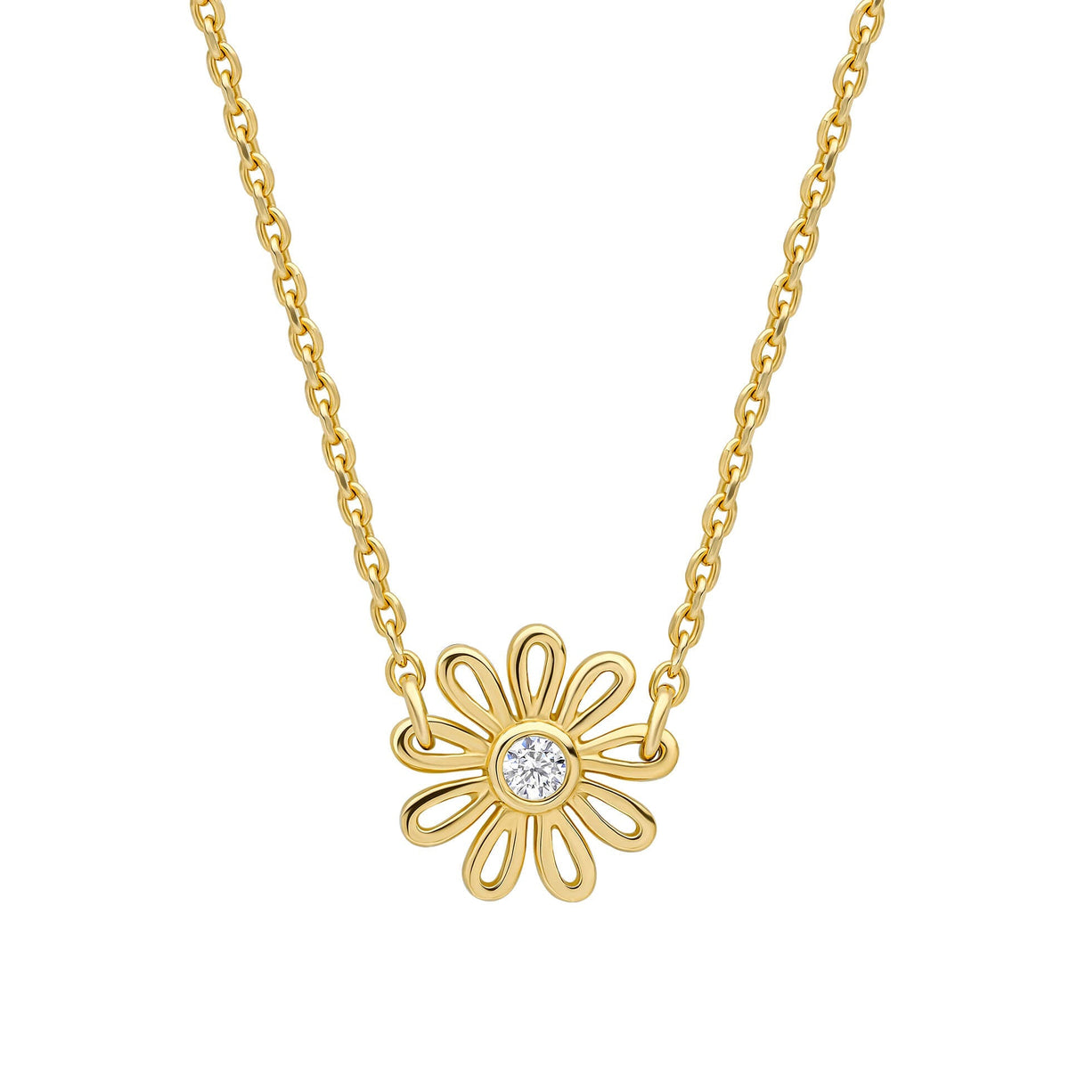Laura Ashley Silver Thorncliff Daisy Necklace