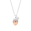 Laura Ashley Silver Strawberry Field Necklace