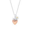 Laura Ashley Silver Strawberry Field Necklace