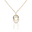 Collar Diamonfire de Anillos Entrelazados Lisos y de Circonitas