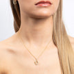 Collar Diamonfire de Anillos Entrelazados Lisos y de Circonitas