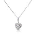 Diamonfire Halo-Herz-Halskette