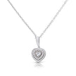 Diamonfire Halo Heart Necklace
