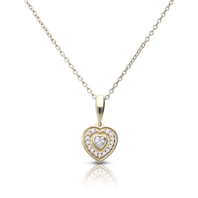 Diamonfire Halo Heart Necklace