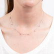 Diamonfire Four Claw Set Zirconia Station Necklace