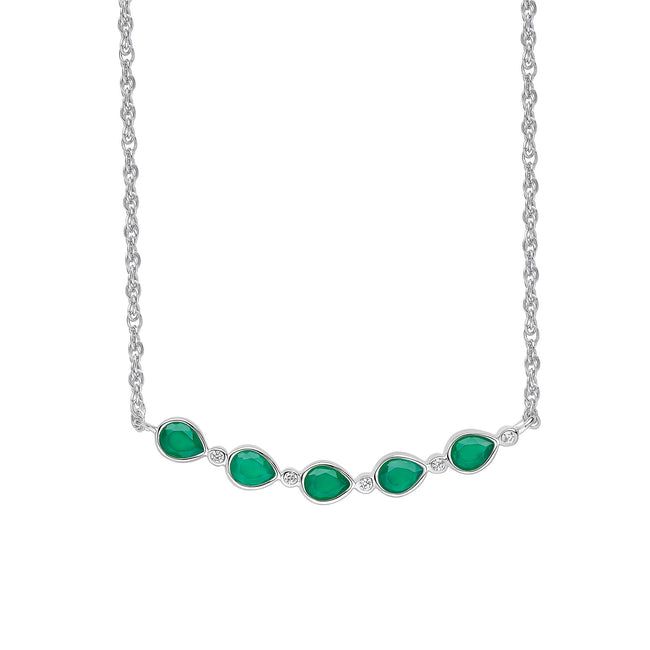 Collar Laura Ashley de Plata con Flores Thornage