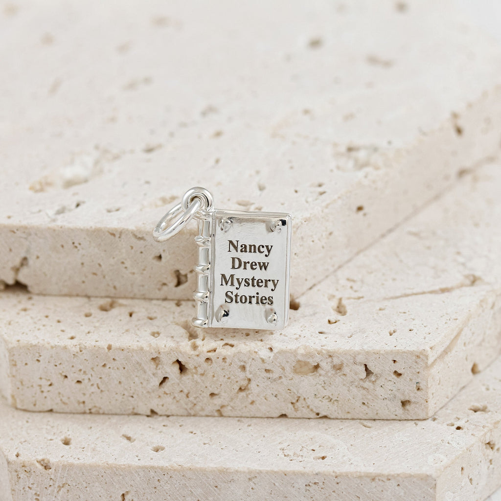Hardback Book Personalised Silver Charm