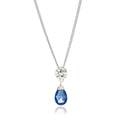 Classic Athena Kate Gemstone Necklace: Silver & Iolite