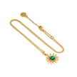 Etrusca Sun Drop Pendant with Malachite