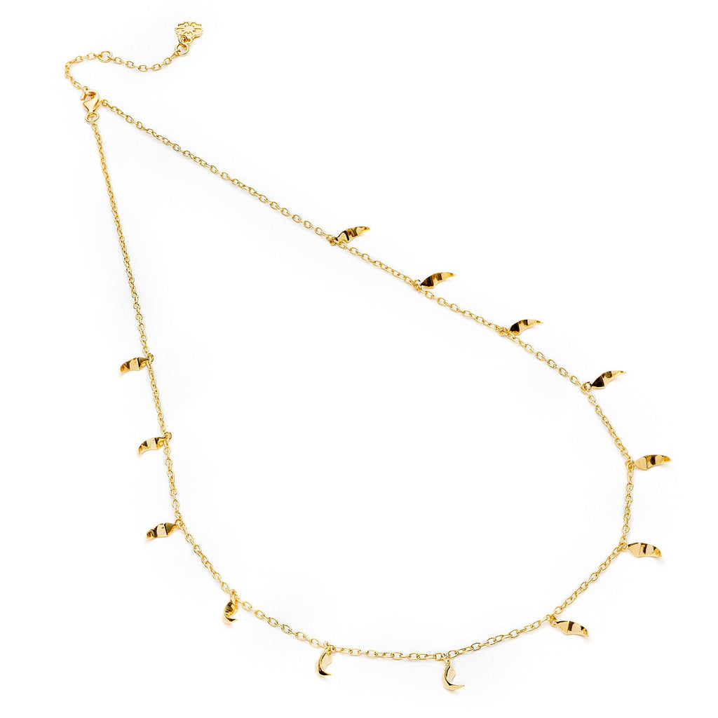 Multi-Talon Necklace, Gold Vermeil