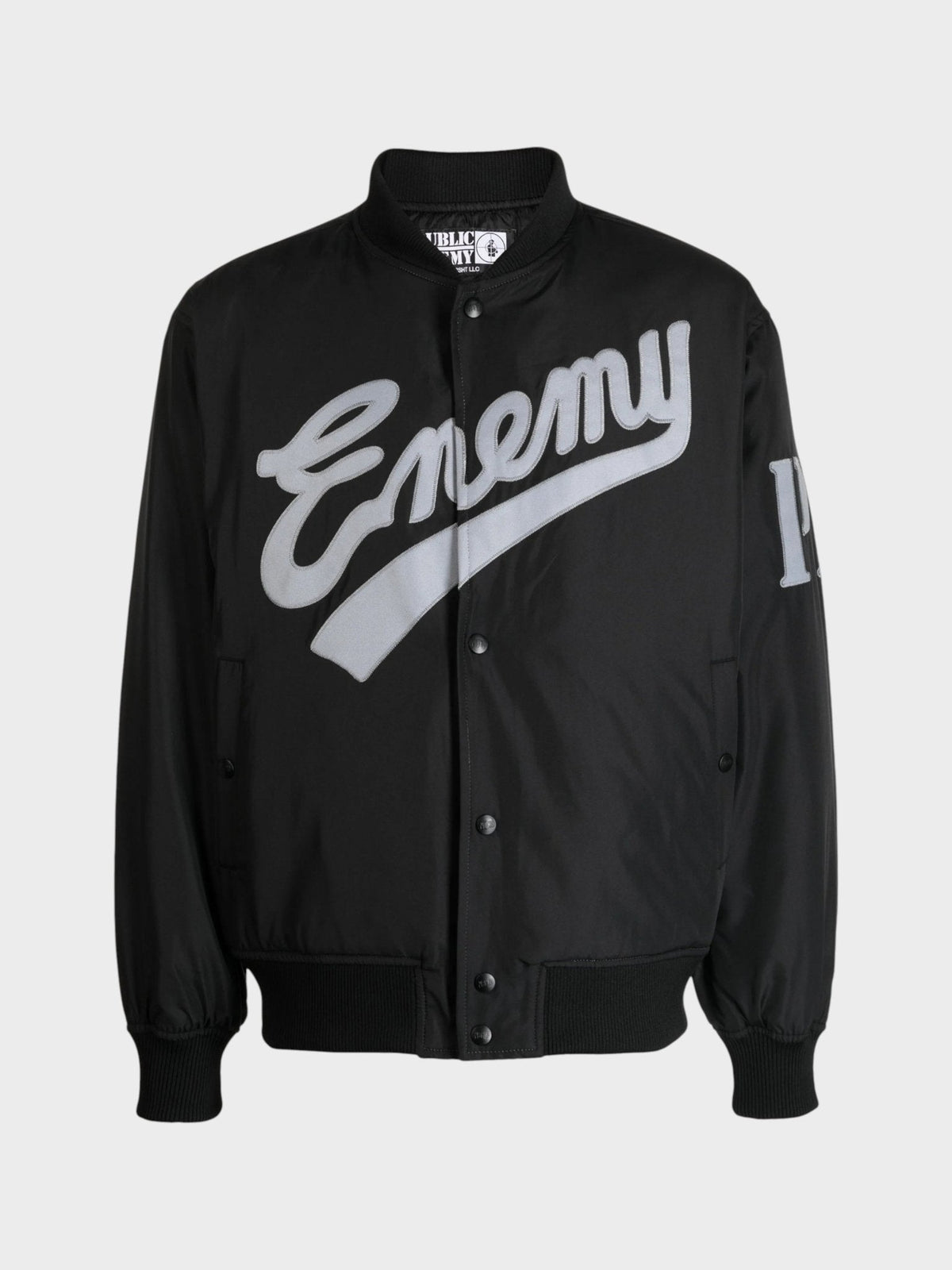 Baseballová bunda Neighborhood x Public Enemy x Majestic