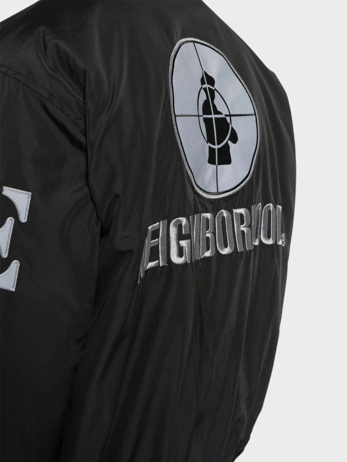 Baseballová bunda Neighborhood x Public Enemy x Majestic