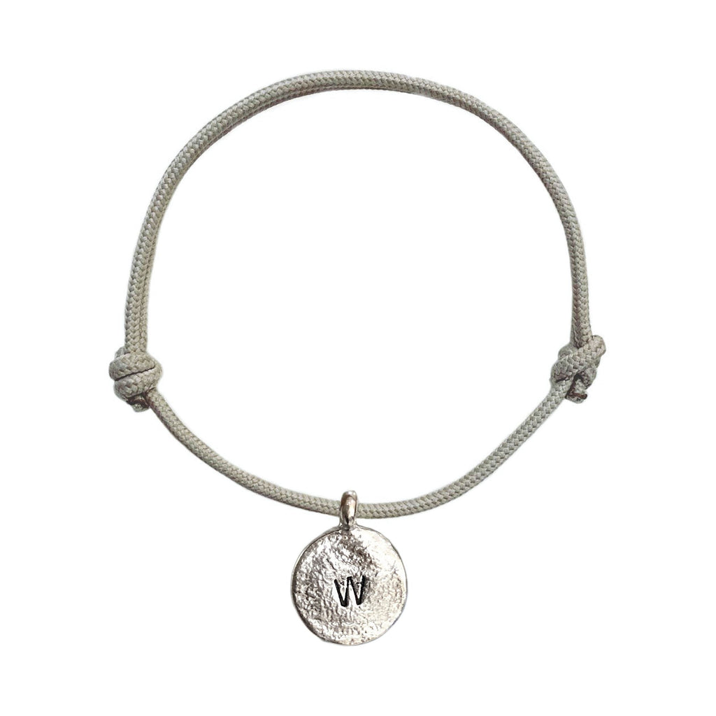 Personalised New Moon Rope Bracelet