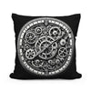 Intricate Time: Clockwork Cotton Cushion