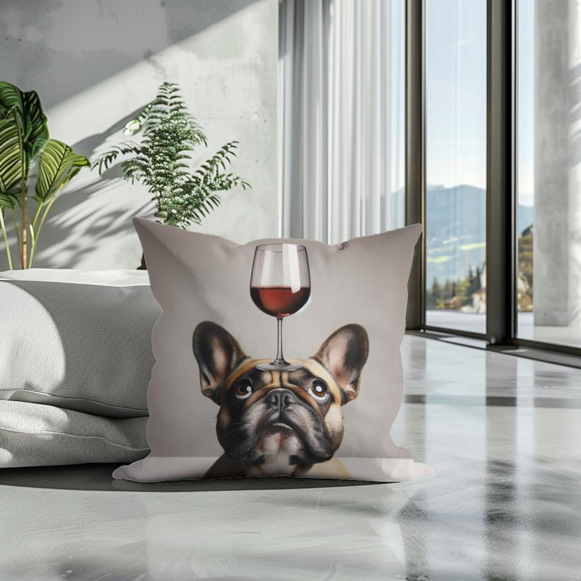 French Bulldog Toast Cotton Cushion