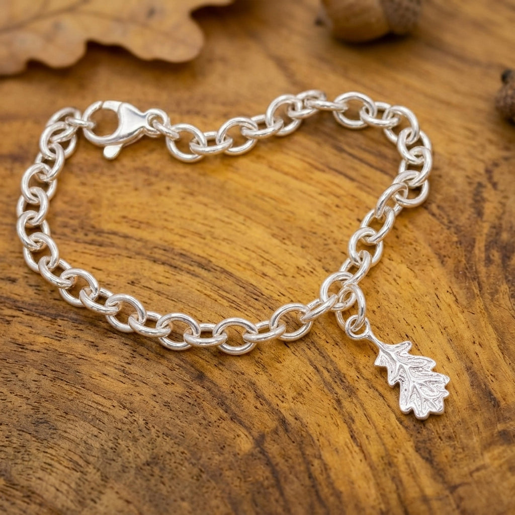 Oak Leaf Silver Charm