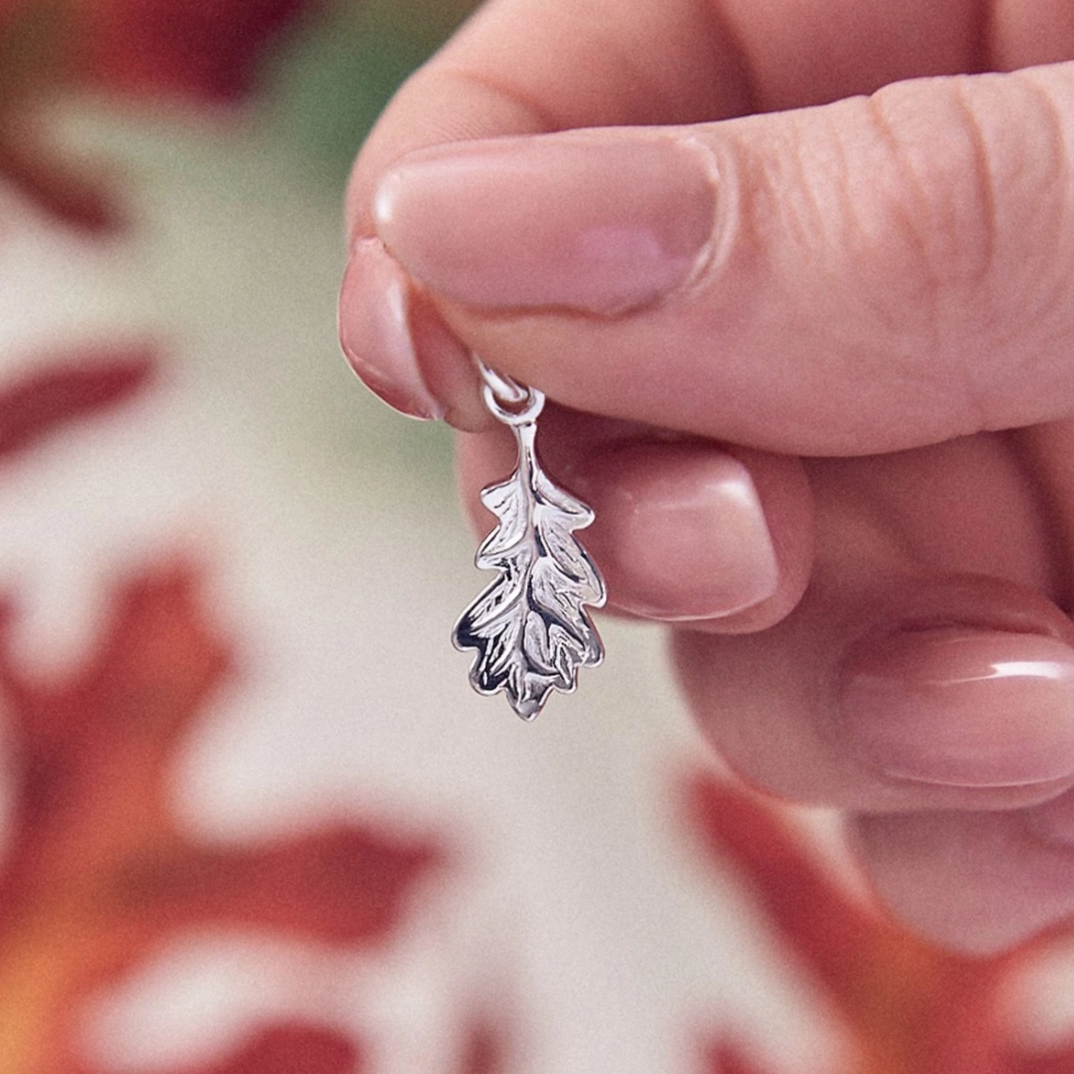 Oak Leaf Silver Charm