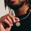 Oktagonaler Vegvisir Wikinger Runen Personalisierter Silberkette