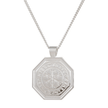 Oktagonaler Vegvisir Wikinger Runen Personalisierter Silberkette