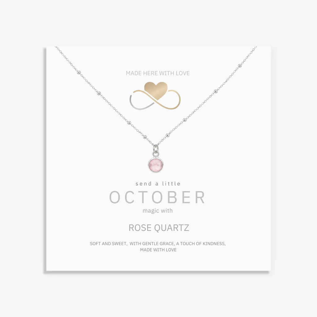 Rose Quartz Birthstone Necklace
