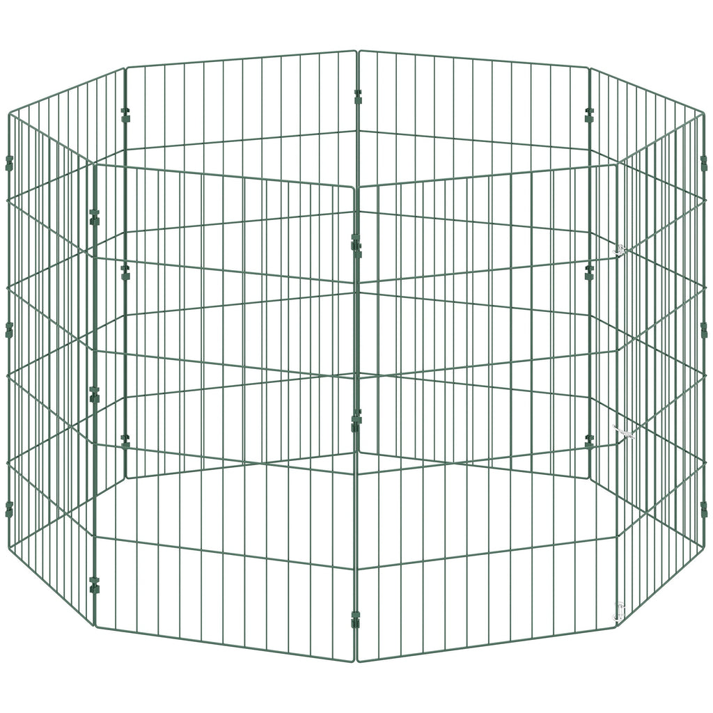 PawHut 8 Panel Pet Playpen for Medium Dogs Indoor Outdoor 80 cm Height