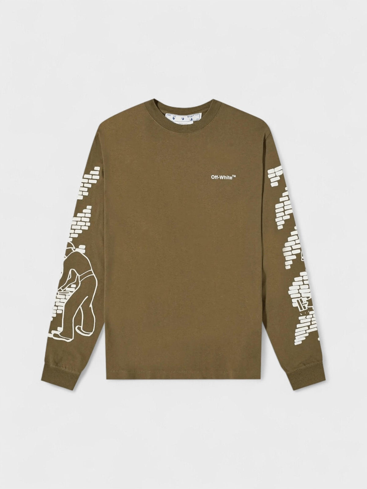 Bricks Arrow Long Sleeve T Shirt Army Green