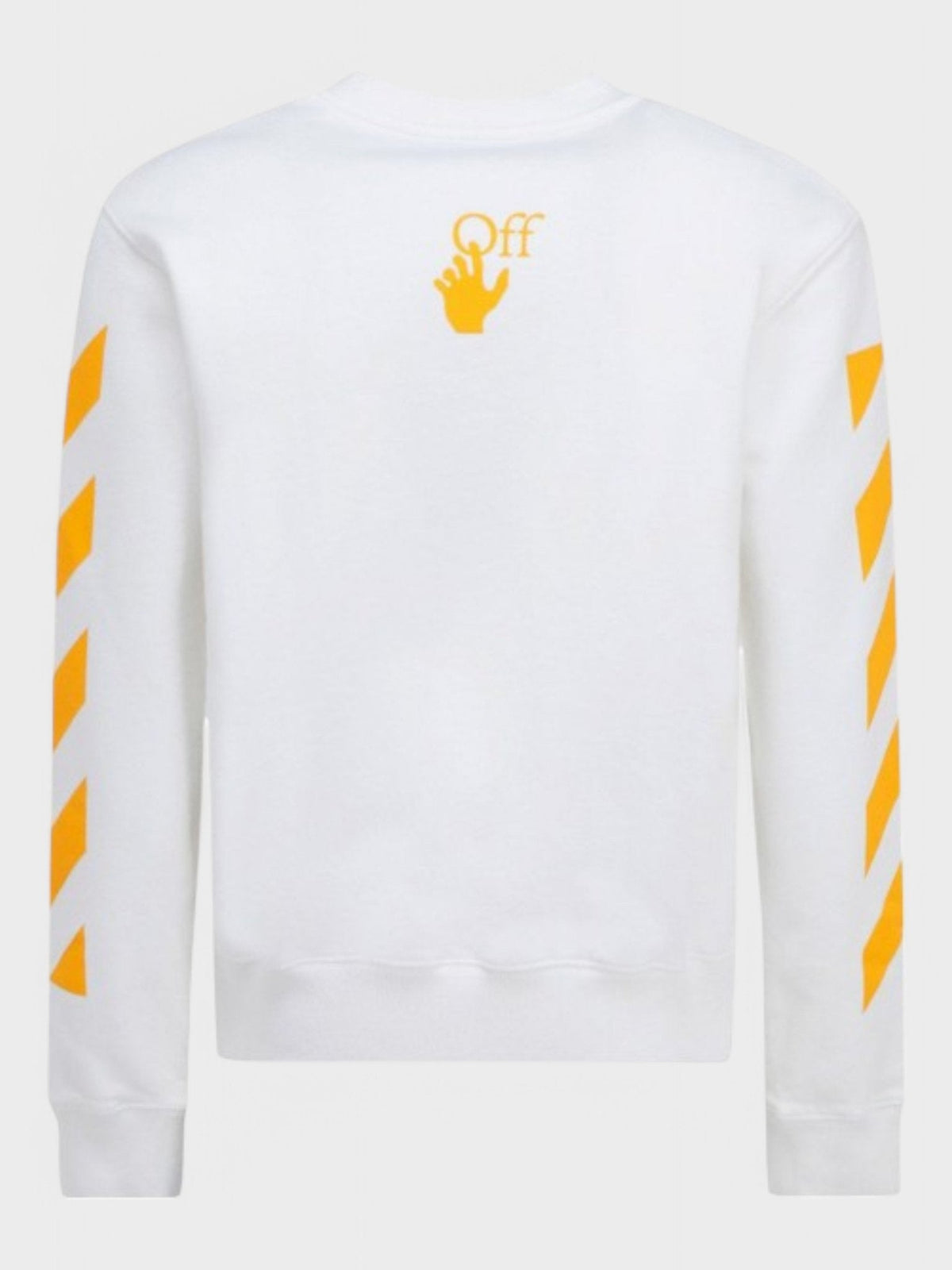 Sudadera Ajustada Estampada San Jerónimo Escribiendo de Caravaggio Blanca y Amarilla
