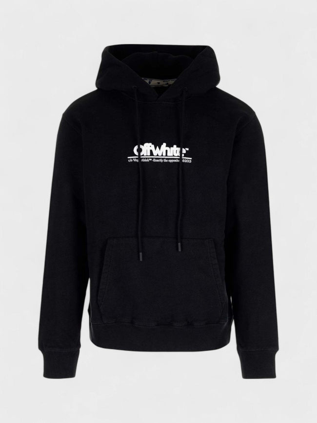 Off-White Chunky Logo Slim Hoodie Black White