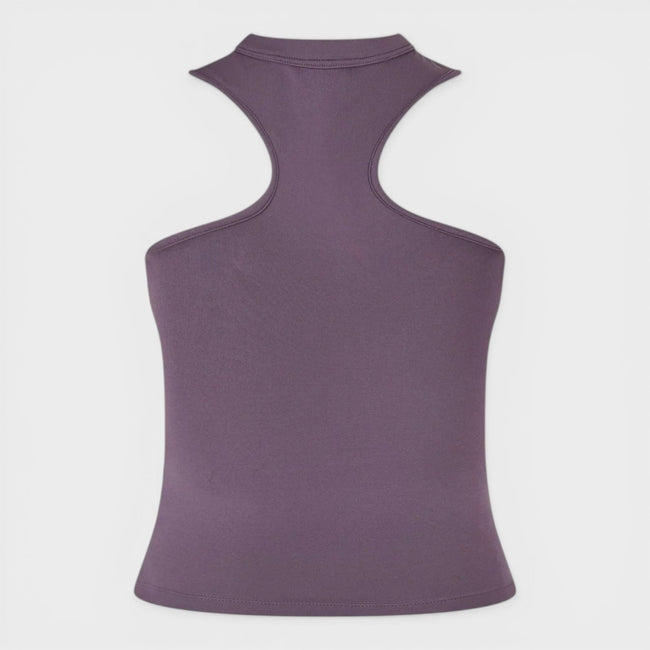 Elegantes asymmetrisches Ruder-Top Violett