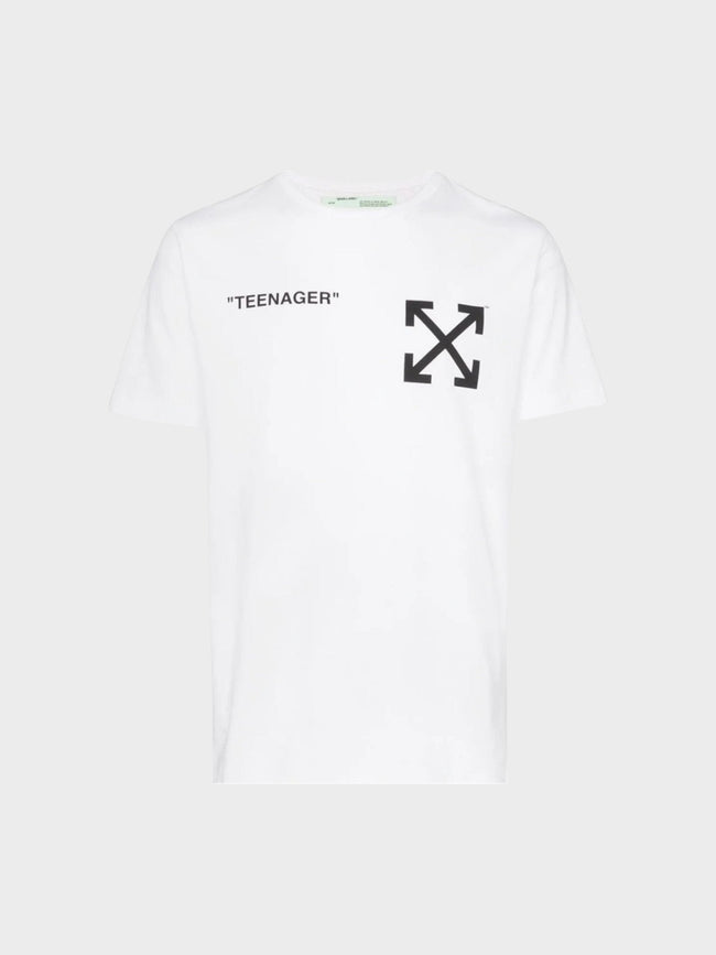 Off-White Flamed Bart Slim Tee White
