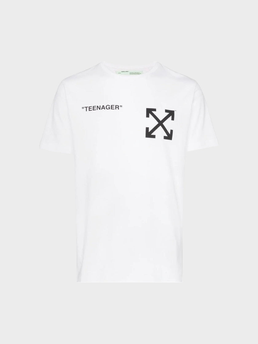 Off-White Flamed Bart Slim Tee White