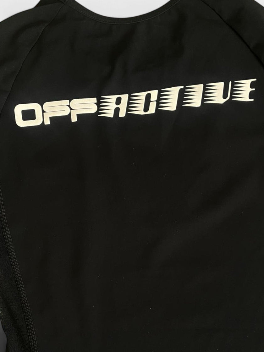 Off-White Logo Print Performance Top Black