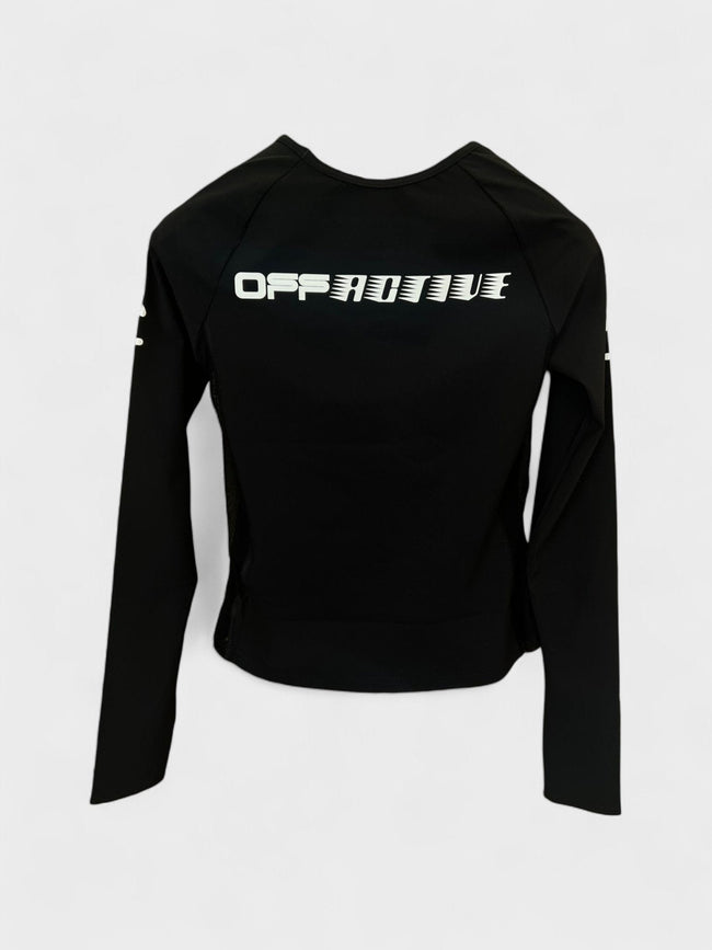 Czarna koszulka sportowa z logo Off-White