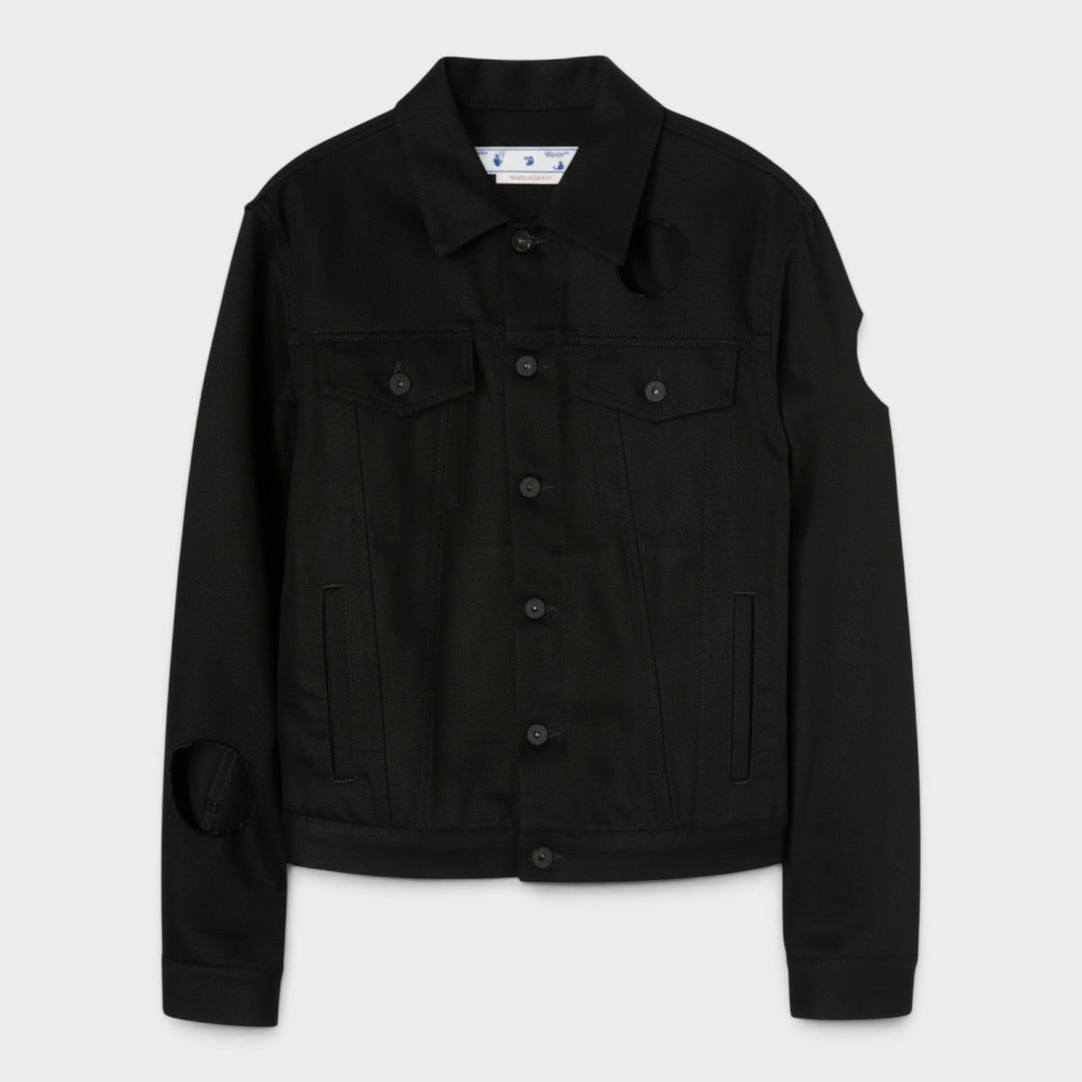 Meteor Slim Denim Jacket Black