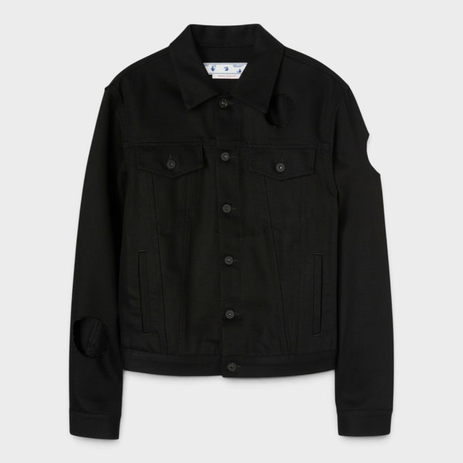 Meteor Slim Denim Jacket Black