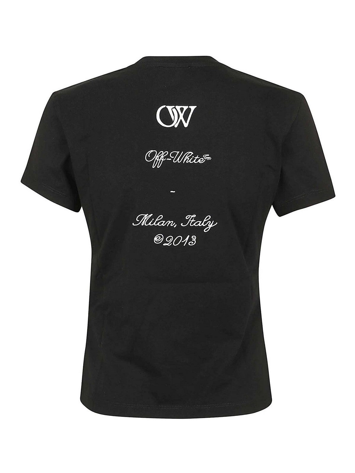 Off-White Ow 23 Embroidered Fitted Tee