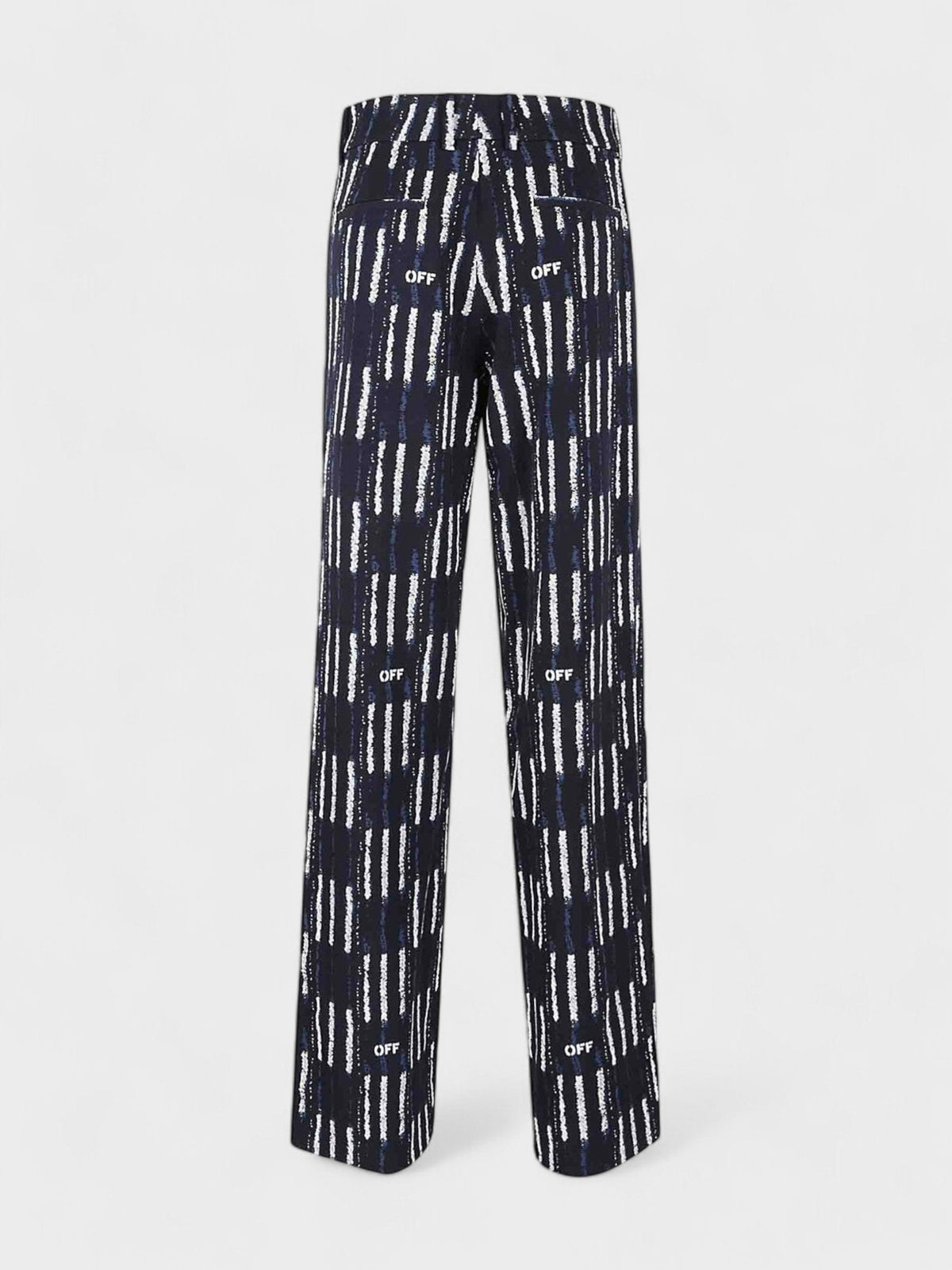 Shibori Formal Trousers Blue White