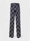 Shibori Formal Trousers Blue White