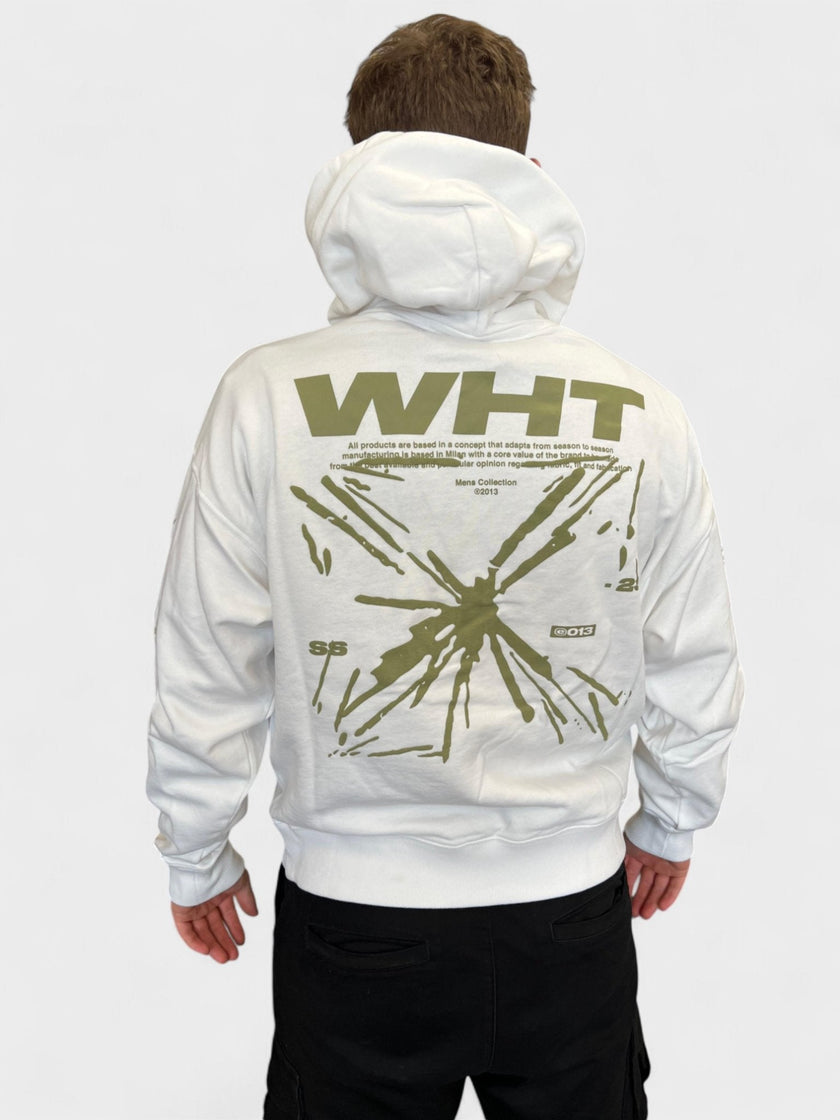 Off-White Splash Arrow Skate Hoodie White