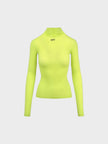 Off-White Stamp Long Sleeve Turtleneck Yellow