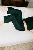 Maya Linen Trousers - Black