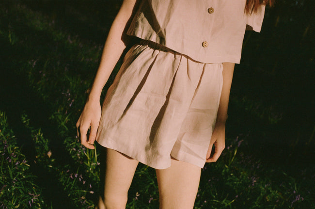 Olivia Leinen-Shorts – Primrose