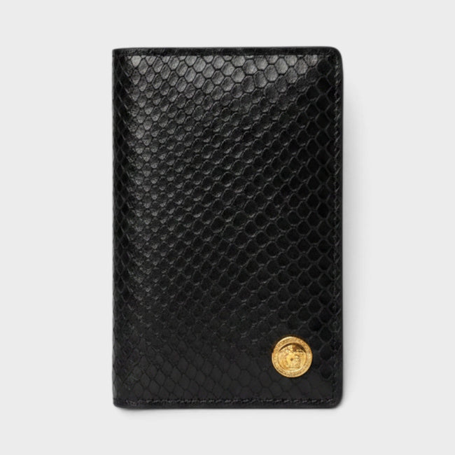 Portefeuille pliable Medusa imprimé Ayer noir