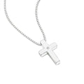D For Diamond Mittelgroßer Kreuzanhänger mit Diamant
