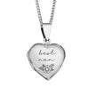 Beginnings Large Silver Heart Locket