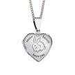 Beginnings Large Silver Heart Locket