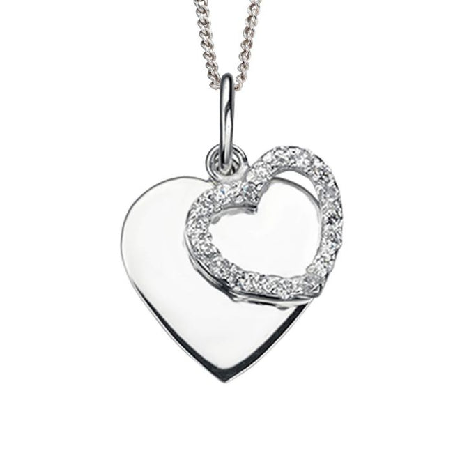 Beginnings Double Heart Pendant
