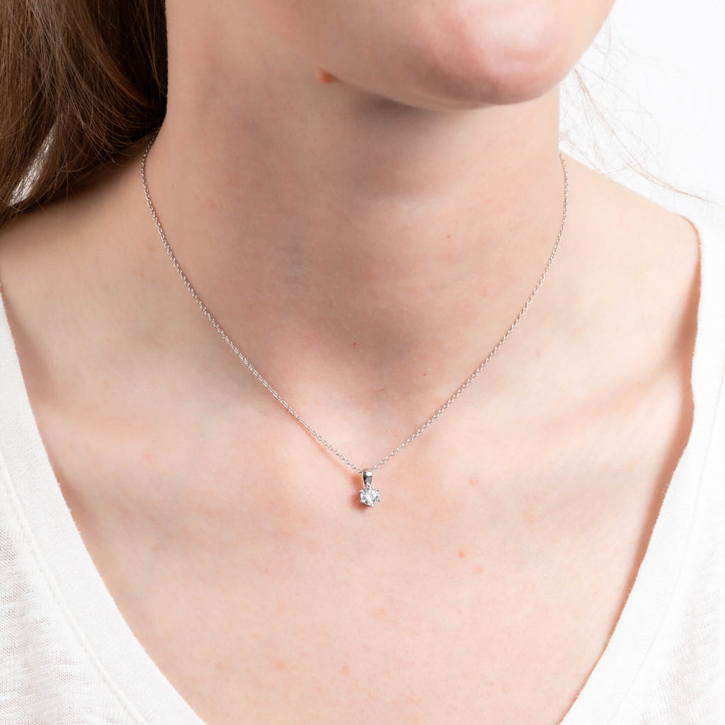 Diamonfire Sechs-Krappen-Anhänger mit Karat
